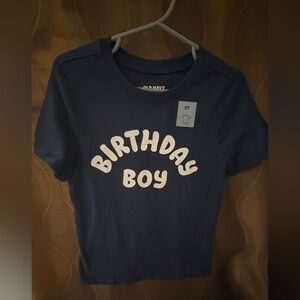 Old Navy Blue Birthday Boy Tee